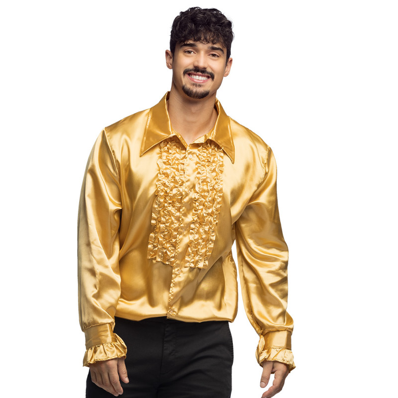 Zlatá pánská košile XL Zlatá pánská košile XL
